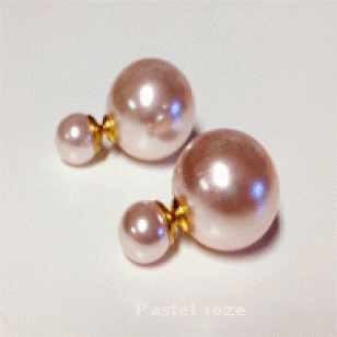 Oorbellen Dot Pastelroze